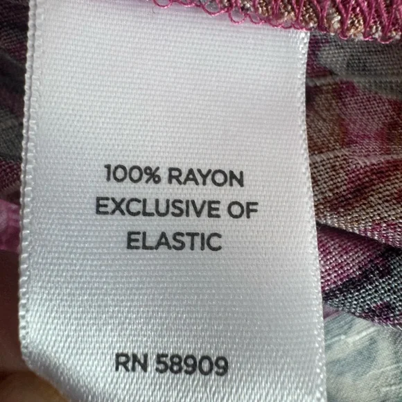 Nurture‎ Westbound Floral Midi Dress Boho Chic Pink Tiered V Neck Size XL rayon - Picture 13 of 14